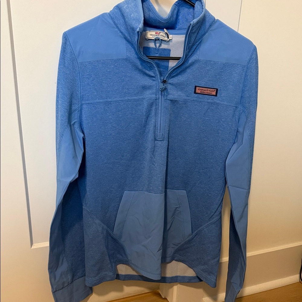 Vineyard Vines Light Blue Quarter-Zip Pullover